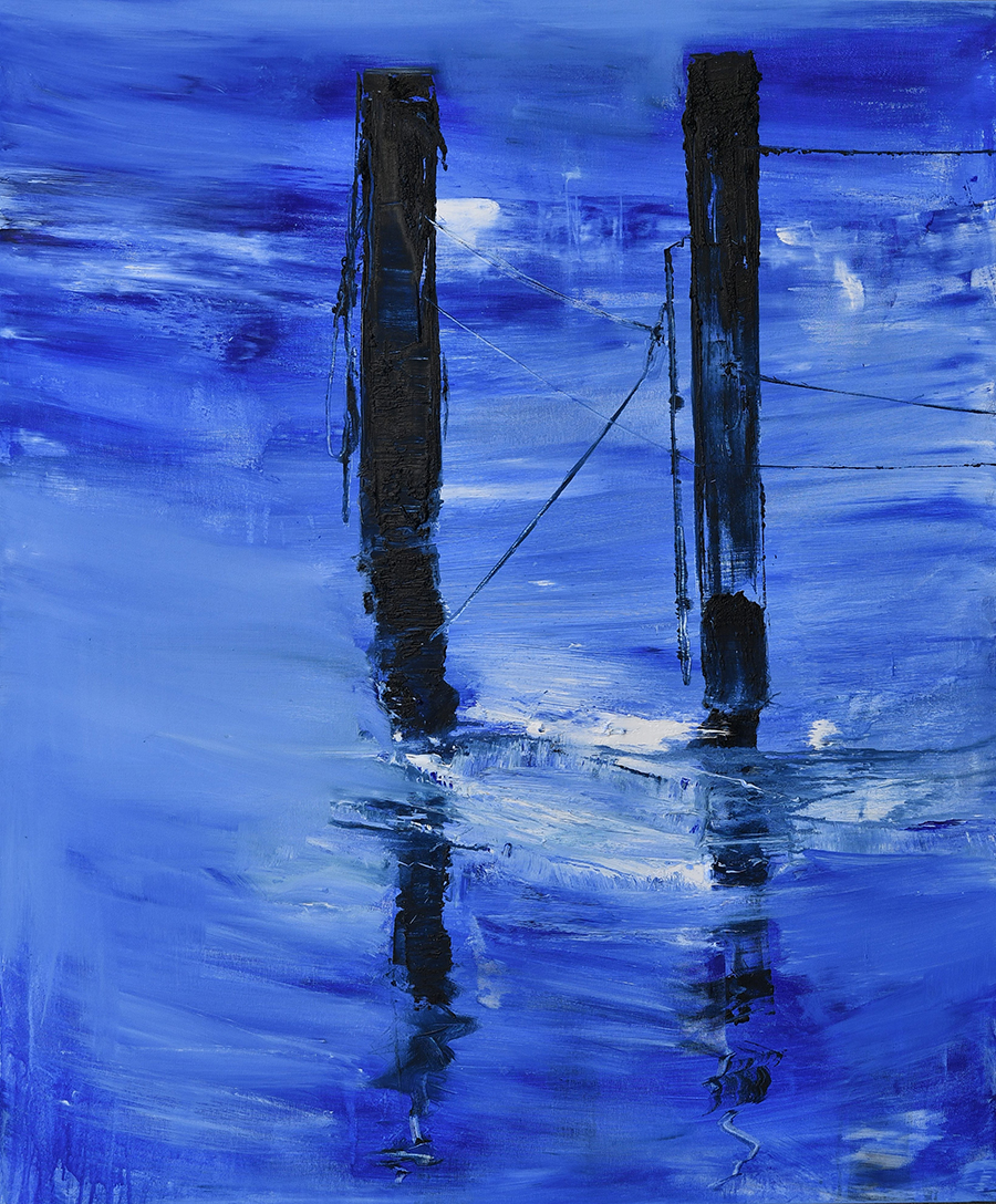 2022 Attracchi 120x100cm olio su tela-news